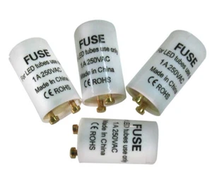 4x puente de arranque para tubos LED T8 puente de arranque fusible 1A fluorescente - Imagen 1 de 2