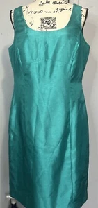 Vestido recto sin mangas TAHARI azul verde para mujer 12 - Imagen 1 de 10