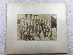 Foto antigua de los estudiantes de Chicago de Manierre School de 1891 genealogía original - Imagen 1 de 6