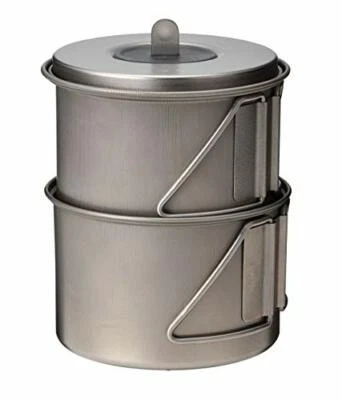 Snow Peak SCS-004TR Titanium Mini Solo Cookset NEW from Japan - Image 1 of 4