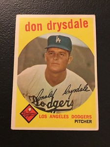 1959 Topps  #387 Don Drysdale VG-EX