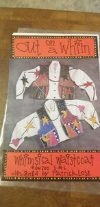 New Indygo Junction Whimsical Waistcoat  Pattern Uncut Western Patrick Lose - Picture 1 of 2