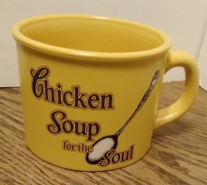Chicken Soup for the Soul yellow coffee cup / mug - Picture 1 of 4