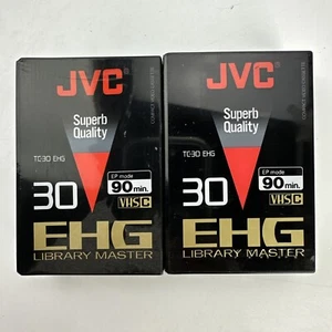 Nueva cinta de video en blanco JVC EHG Library Master TC-30 VHSC - Imagen 1 de 2