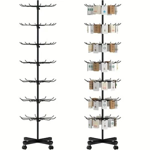 Retail Display Stand 7 Tier Rotating Rack For Store Display Adjustable Movable - Picture 1 of 9