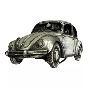 Vintage 1980 VW Volkswagen Bug Beetle Brassworks Belt Buckle by Bergamot - Picture 1 of 11