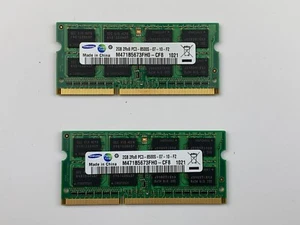 2x 2GB Samsung 4GB M471B5673FH0-CF8 PC3-8500S Notebook Memoria DDR3 RAM - Imagen 1 de 2