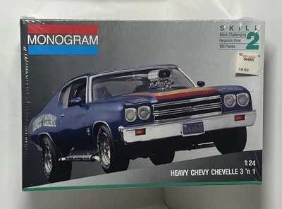 Monogram Heavy Chevy Chevelle 3'n1 Model #2715 NEW/VHTF - Image 1 of 4
