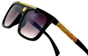Herren Sonnenbrille übergroße dunkle Gläser Mode Designer 2023 neue Modelle Farbtöne groß - Bild 1 von 32