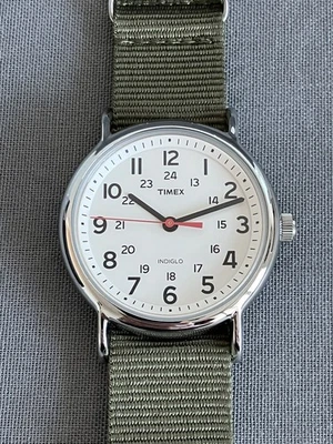 Timex Weekender Quartz Field Watch With Indiglo. - Image 1 of 4