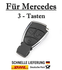 1x Ersatz Autoschlüssel Gehäuse für Mercedes 3-Tasten Fernbedienung KS25 - HU64 - Bild 1 von 5