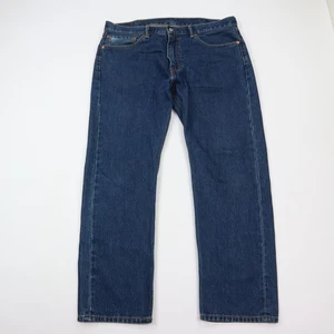 Levi’s 505 Regular Fit Men's Jeans 38x30 Straight Leg Dark Blue Wash Denim - Picture 1 of 9