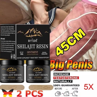 MARKENLOS 2X Pure 100% Himalayan Shilajit, Soft Resin,Organic,Extremely Potent~Fulvic Acid