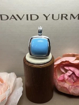 Colgante David Yurman plata de ley 20x20 mm turquesa albión Foto 1 de 4