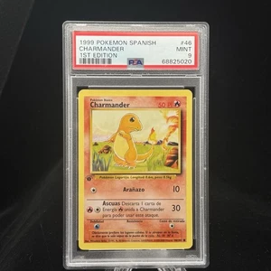 Charmander #46 SPANISH 1st Edition Base Set 1999 Pokémon Game PSA 9 🔥 - Picture 1 of 3
