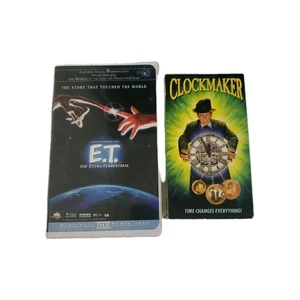 Clockmaker & ET VHS Classic Sci Fi Bundle Lot Tested Clamshell HTF Rare - Bild 1 von 7