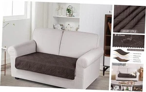 100% Waterproof Couch Cushion Cover Reversible Sofa Seat Cover for Dogs Pets - Picture 1 of 8