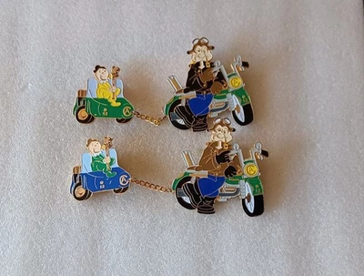 2 prendedores Popeye y Swee'Pea de béisbol de las pequeñas ligas CA-12 Foto 1 de 3