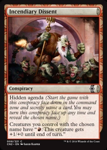 Incendiary Dissent - Conspiracy: Take the Crown #008/221 MTG Magic The Gathering - Image 1 of 1