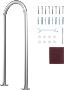 Schwimmbad Dock Boarding Handlauf, 36 x 13 Zoll Geländer, Aluminium mit Sockel - Bild 1 von 7