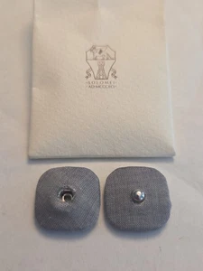 Brunello Cucinelli Replacement Button Gray Square Snap Fabric SOLOMEI AD MCCCXCI - Picture 1 of 6
