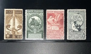 Juego completo de estampillas de Italia #119-122 MH CV$125,00+ - Imagen 1 de 1
