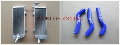 CA-Aluminum Radiator FOR KTM 250/450/505 SX-F/SXF 2007 08 09 2010 & BLUE hose - Изображение 1 из 4