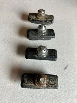 Juego de 4 pastillas de freno vintage Skyway Old School BMX Tuff - para Haro GT Mongoose Foto 1 de 3