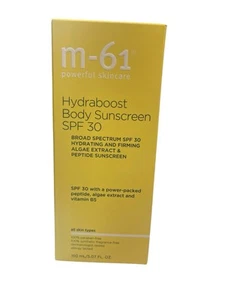M-61 Leistungsstarke Hautpflege Hydraboost Körper Sonnencreme LSF 30, 150 ml/5,07 flüssige Unzen, Neu - Bild 1 von 4