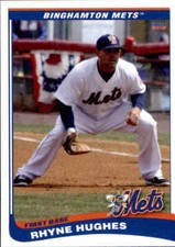 2013 Binghamton Mets Choice #15 Rhyne Hughes Picayune Mississippi Baseball Card