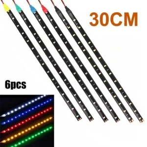 6 X Auto KFZ Wasserdicht 1210 3528 SMD LED Lichterkette Strip Streifen 30cm 12V - Bild 1 von 12