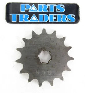 PBI Front Sprocket 15T Suzuki DRZ50 DRZ70 DS80 JR80 RM80 Yamaha YZ80 - Picture 1 of 2