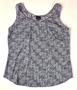 Size Large Sleeveless Blouse Black and White Worthington Women’s - Picture 1 of 9