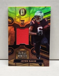 JAVON BAKER 2024 Gold Standard Newly Minted ~ Patriots ROOKIE GU #'d /499 - Picture 1 of 3