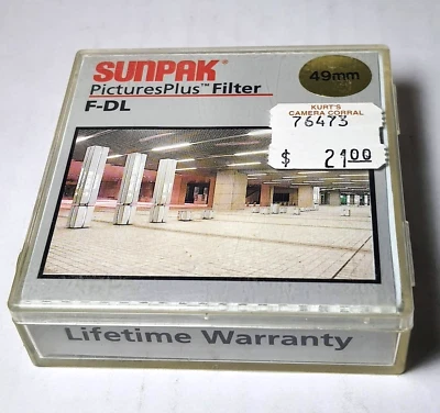 Genuine 49mm FL-D Glass Lens Filter 49 mm Fluorescent FLD FL-Day Sunpak - Image 1 of 2