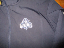 Team Issued Black MILWAUKEE ADMIRALS #8 Zip Up Jacket XL Easton Embroidered AHL