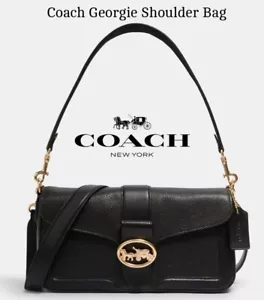 NEU Coach Georgie Baguette Cabrio Umhängetasche - Bild 1 von 3
