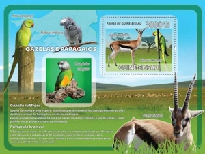 Guinea - Bissau 2008 - Gazelles, parrots S/s Y&T 405, Michel 3838/BL649 - Picture 1 of 1