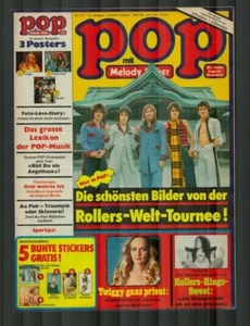 POP mit Melody Maker Nr. 7/77 1977 mit allen Poster + 5 bunten Stickers - Bild 1 von 6
