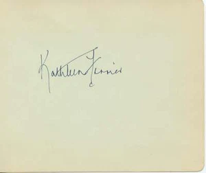 Ferrier, Kathleen. (1912–1953) OPERA Autograph Signature - Picture 1 of 1