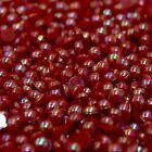 1000 perles demi perles AB dos plat artisanat scrapbooking choisissez votre couleur et votre taille