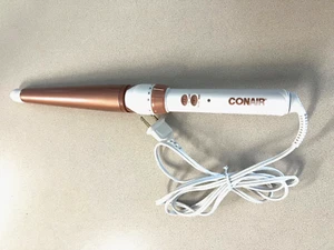 Conair Double Ceramic Clampless Curling Wand; 1 inch; White/Rose Gold FREE SH... - Picture 1 of 4