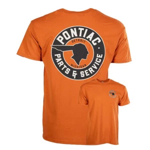 pontiac parts and service texas orange tee shirt - Picture 1 of 1