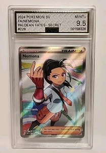 Nemona FA Ultra Rare 229/091 2024 Pokemon SV Paldean Fates Graded AGS Mint + 9.5 - Picture 1 of 5