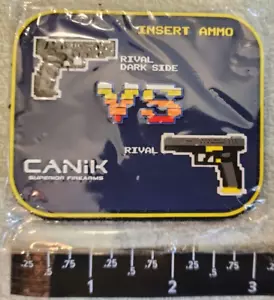 Canik Armi da Fuoco Rival Darkside Gomma PVC Morale Gancio Patch SHOT SHOW 2023 - Foto 1 di 1