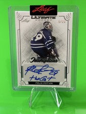❄️❄️2023 Leaf Ultimate Inscriptions Auto Felix Potvin “The Cat” 05/25!!❄️❄️