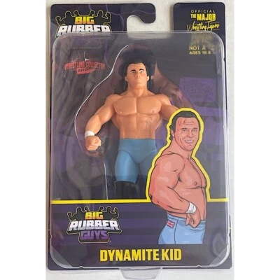 Dynamite Kid MWFP Figura de Lucha Mayor Podcast Big Rubber Guys WCS Excelente Azul Foto 1 de 2