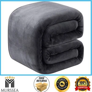 Heavy Winter Warm Soft Mink Queen Size Fleece Blanket - 90" x 90" - Picture 1 of 10
