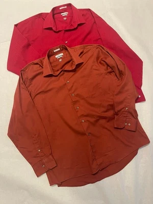 2 Van Heusen платье рубашки мужские 17,5-34/35 длинные рукава на пуговицах обычный - Изображение 1 из 4