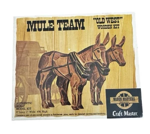 MULE TEAM Craft Master "OLD WEST" Kit Modelo Madera Vintage Sin Construir Original - Imagen 1 de 11